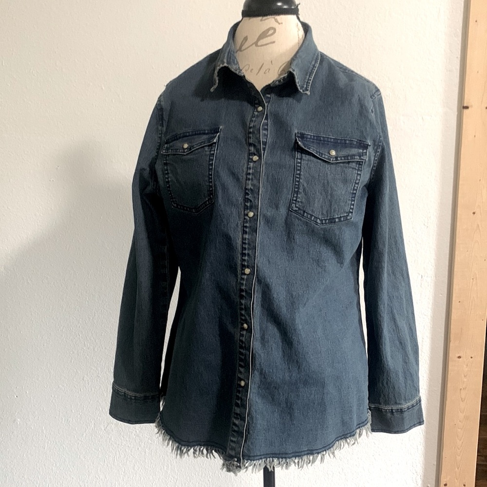 Hannah Jean Long Sleeve Shirt Size L